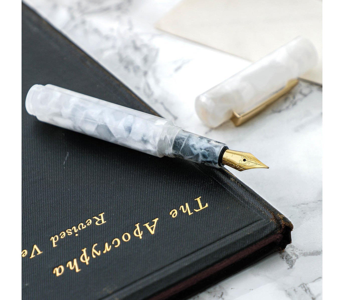 Pióro wieczne Attaché HIGHTIDE Marbled | Białe