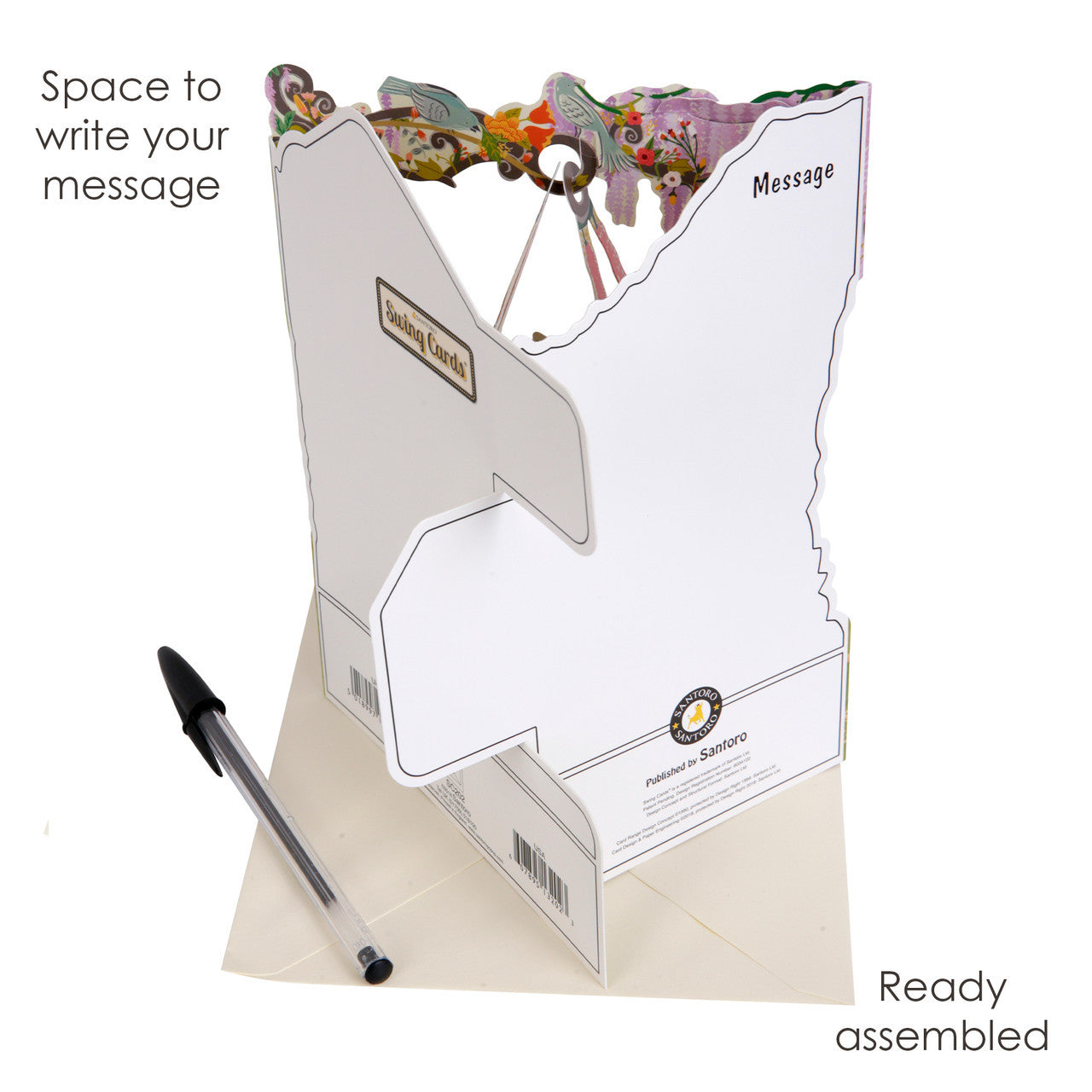 Kartka Okolicznościowa Santoro Swing Cards | Wiszący kosz