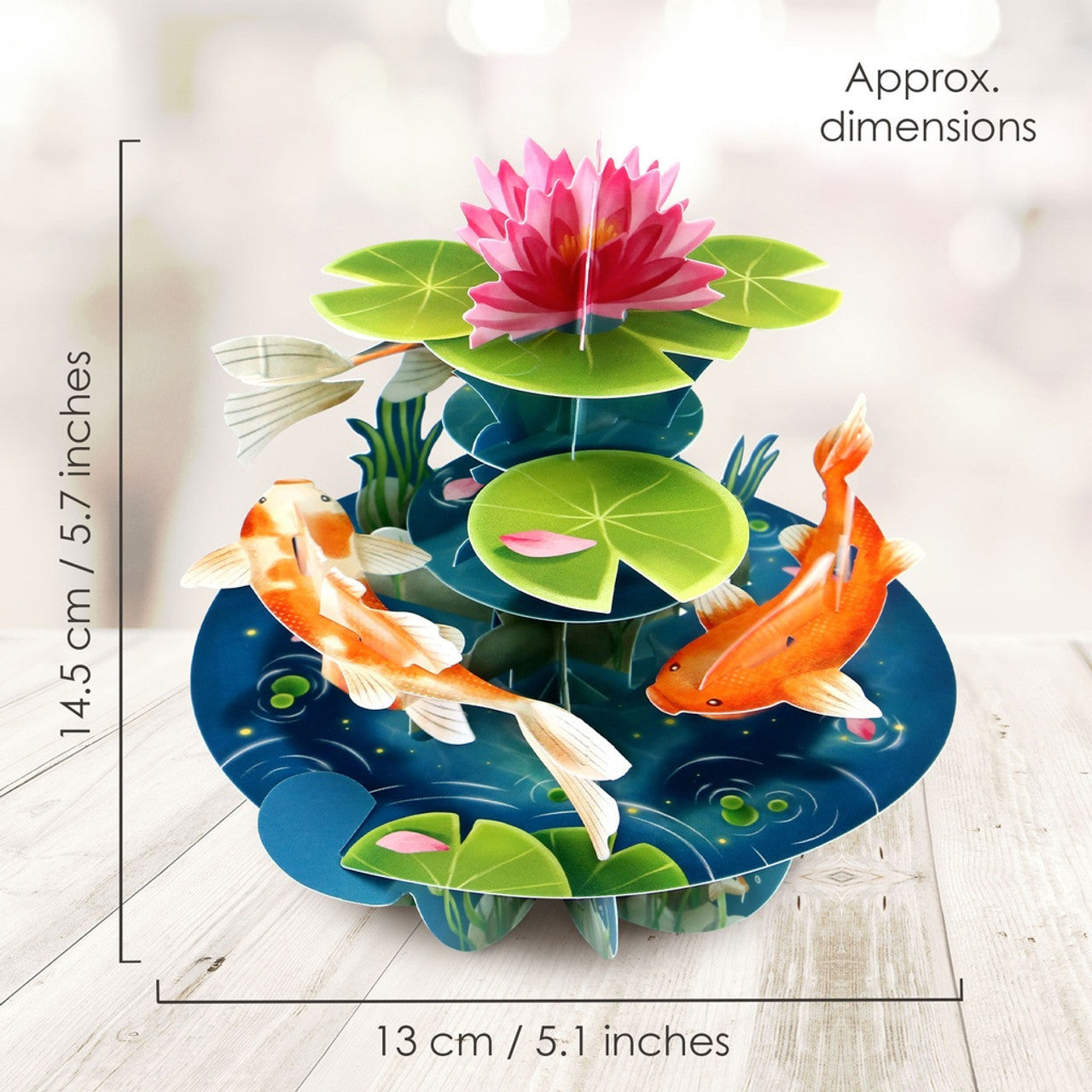 Kartka okolicznościowa Santoro Pirouettes | Karp Koi