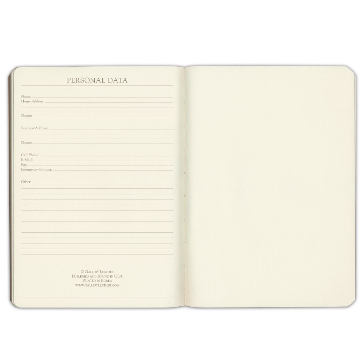 Dziennik duchowy Gallery Leather | Granatowy