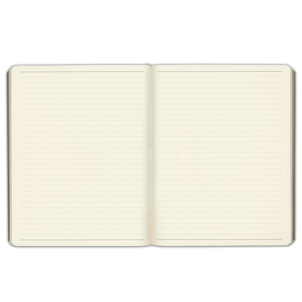 Notatnik w linie Gallery Leather Large Journal | Granatowy