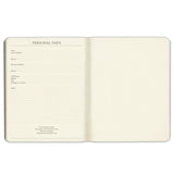 Notatnik w kratkę Gallery Leather Large Journal | Czarny