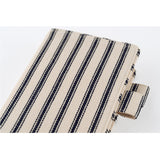 Okładka na kalendarz Hobonichi Techo A6 | Lined Fabric: Herringbone (Ivory x Black)
