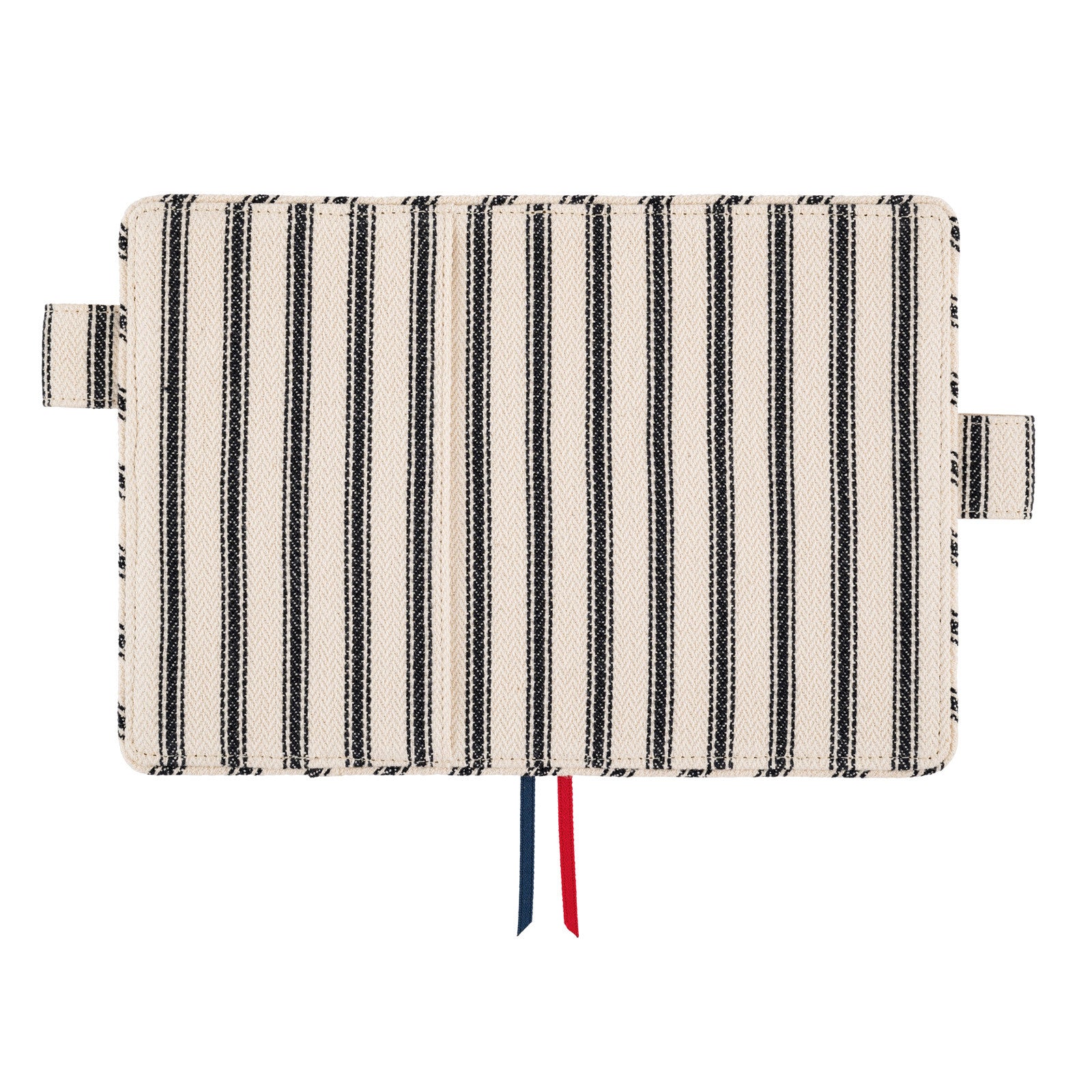 Okładka na kalendarz Hobonichi Techo A6 | Lined Fabric: Herringbone (Ivory x Black)