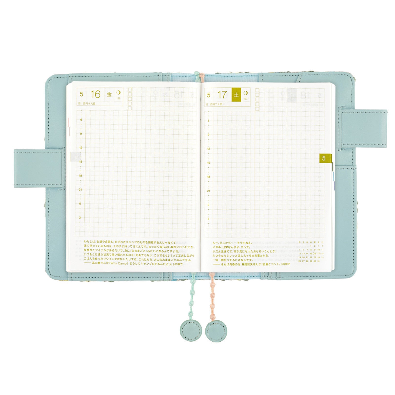 Okładka na kalendarz Hobonichi Techo A6 | minä perhonen: jellybeans + tambourine