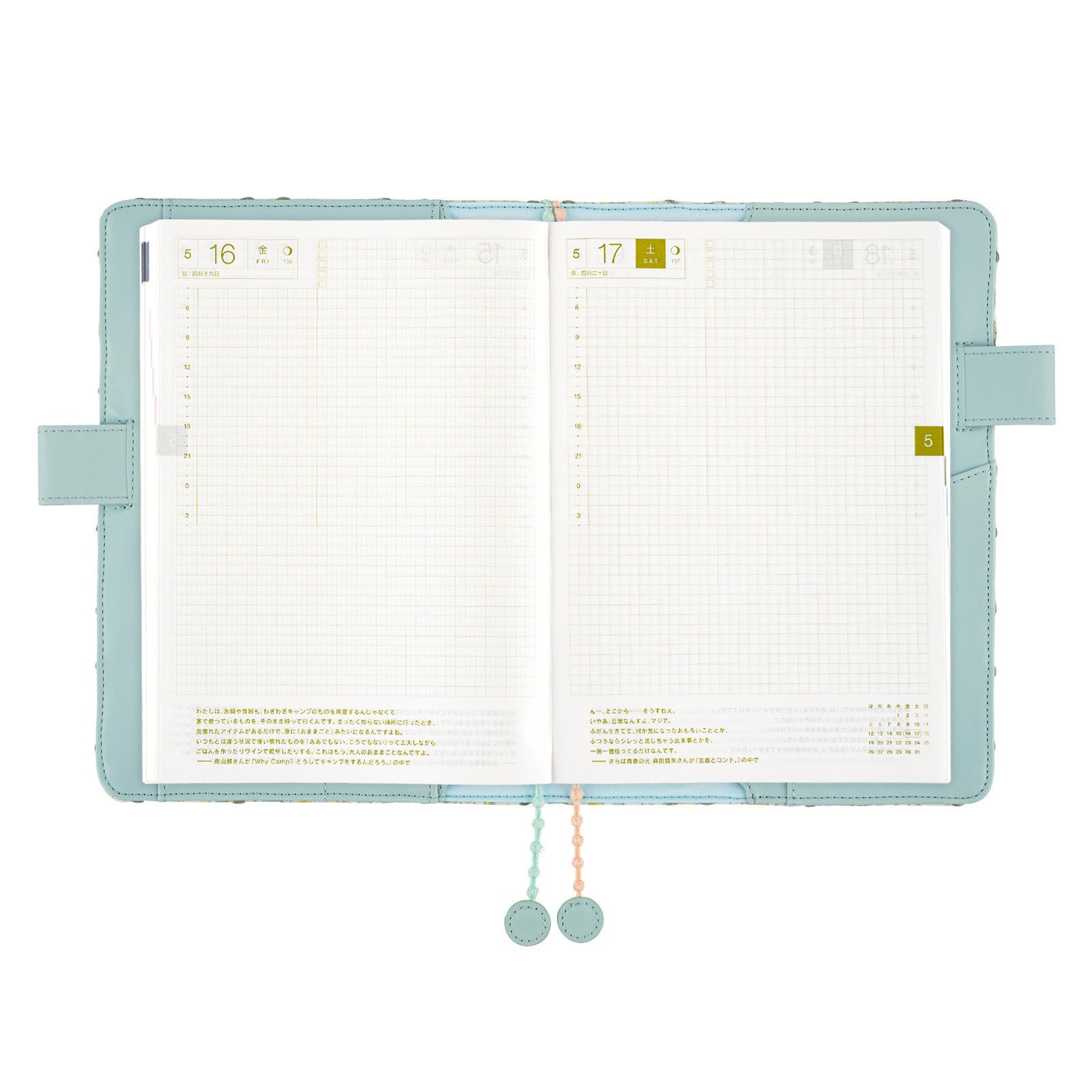Okładka na kalendarz Hobonichi Techo A5 | minä perhonen: jellybeans + tambourine