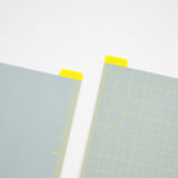 Liniuszek Hobonichi A6 | Ice Gray & Yellow