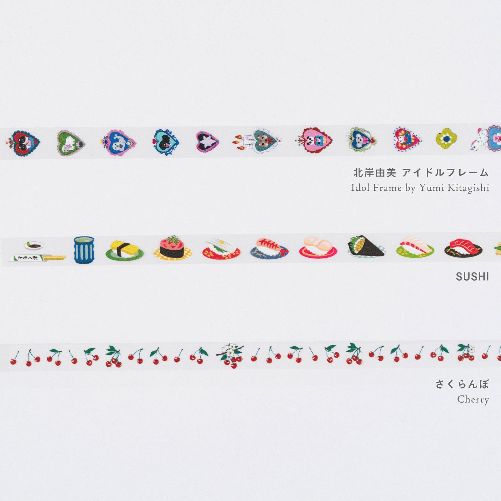 Taśma w Dyspenserze Hobonichi x Plus: Deco Rush | Sushi