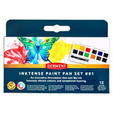 Zestaw farb Derwent Inktense Paint Pan Set | 12 kolorów