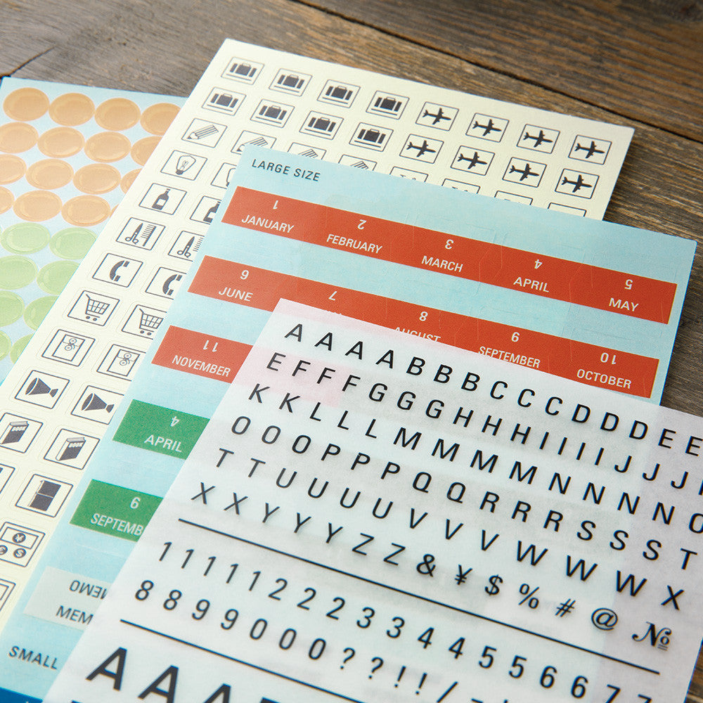 Zestaw naklejek Traveler's Notebook 2025 | Love and Trip