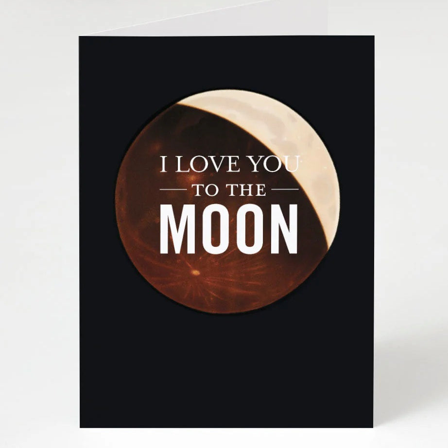 Kartka okolicznościowa Cognitive Surplus | I Love You to the Moon