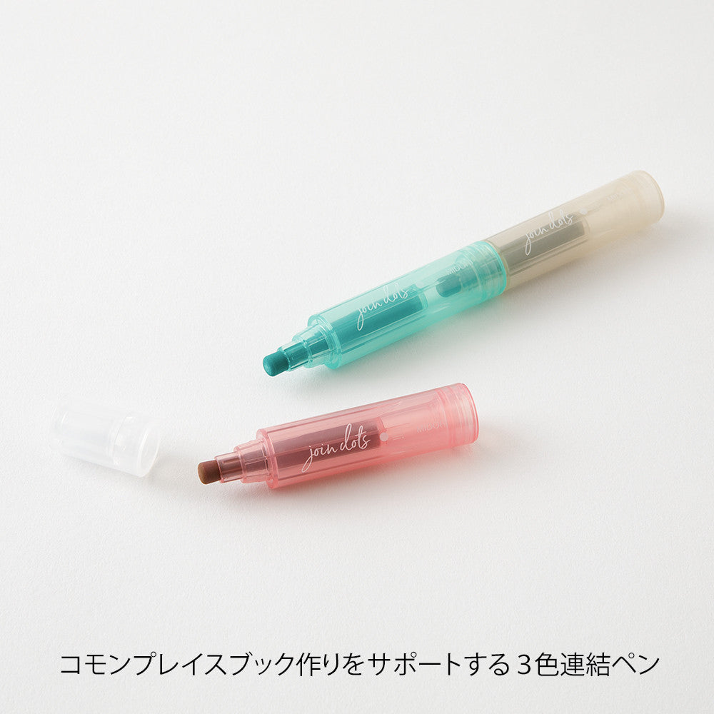 Zakreślacze Midori Connecting Pen Join Dots | Milky