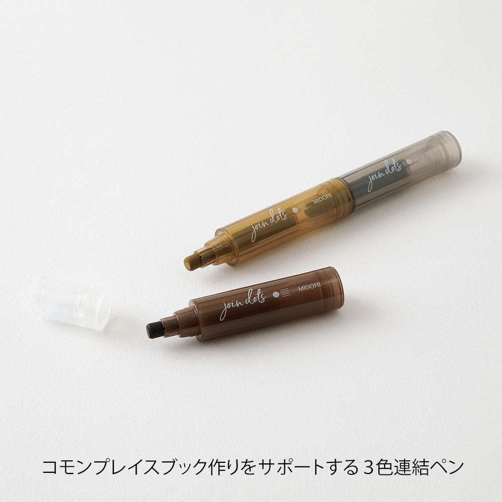 Zakreślacze Midori Connecting Pen Join Dots | Mocha