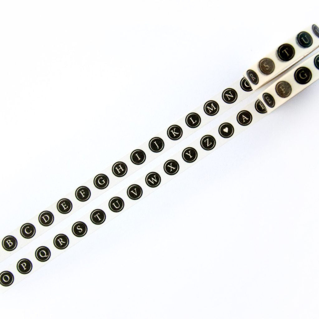 Taśma washi Willwa | Klawisze maszyny do pisania