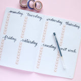 Taśma washi Willwa | Waniliowe serca