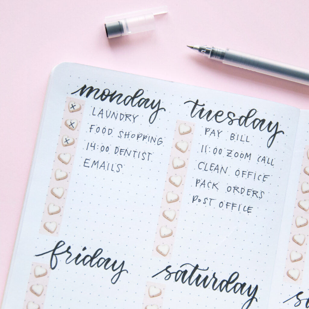 Taśma washi Willwa | Waniliowe serca