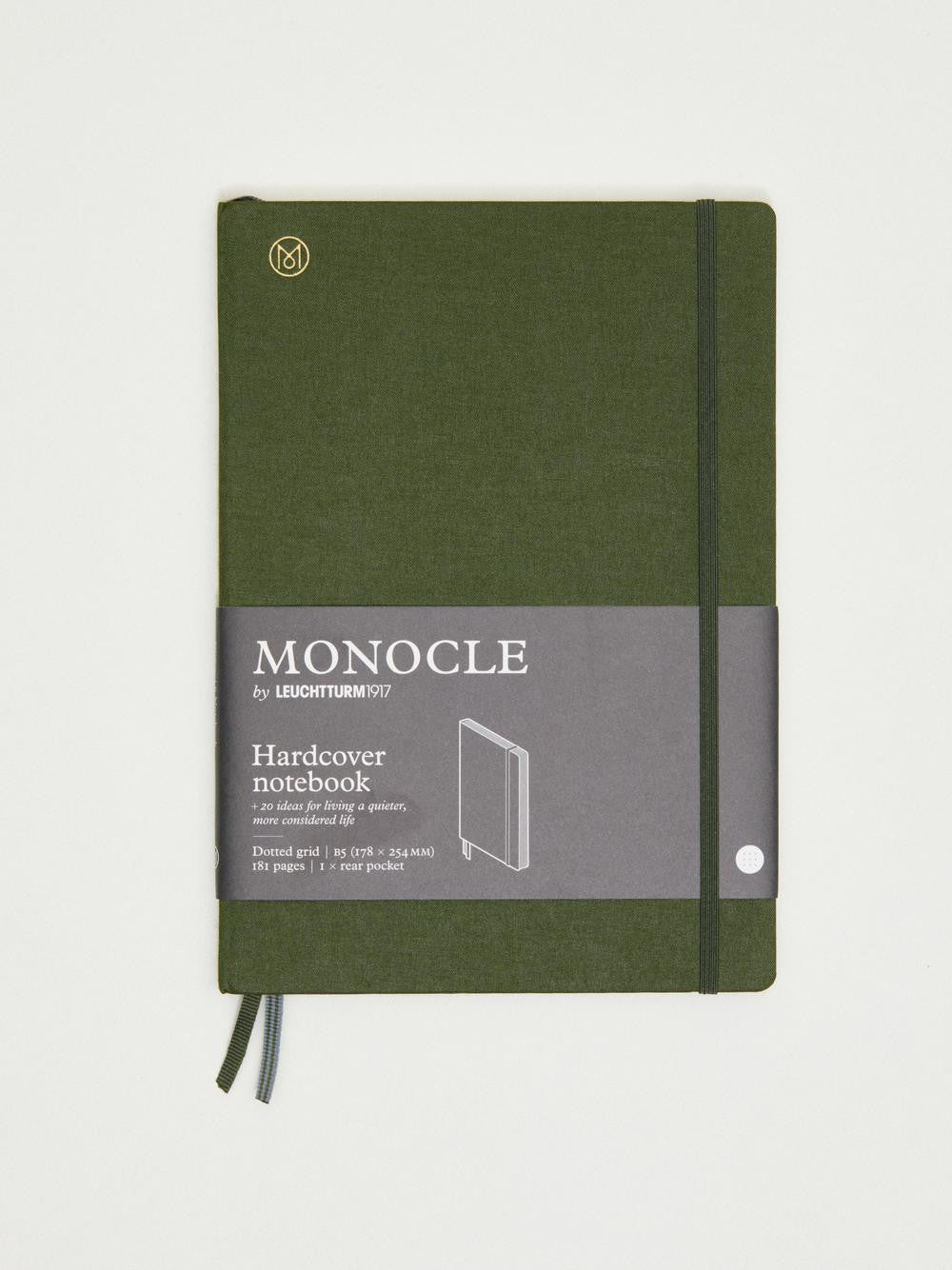 Notatnik Monocle by Leuchtturm1917 B5 w kropki | Oliwkowy