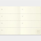 Wkład do Traveler's Notebook Passport Size 007 | Kalendarz wieczny tygodniowy