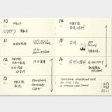 Wkład do Traveler's Notebook Passport Size 007 | Kalendarz wieczny tygodniowy