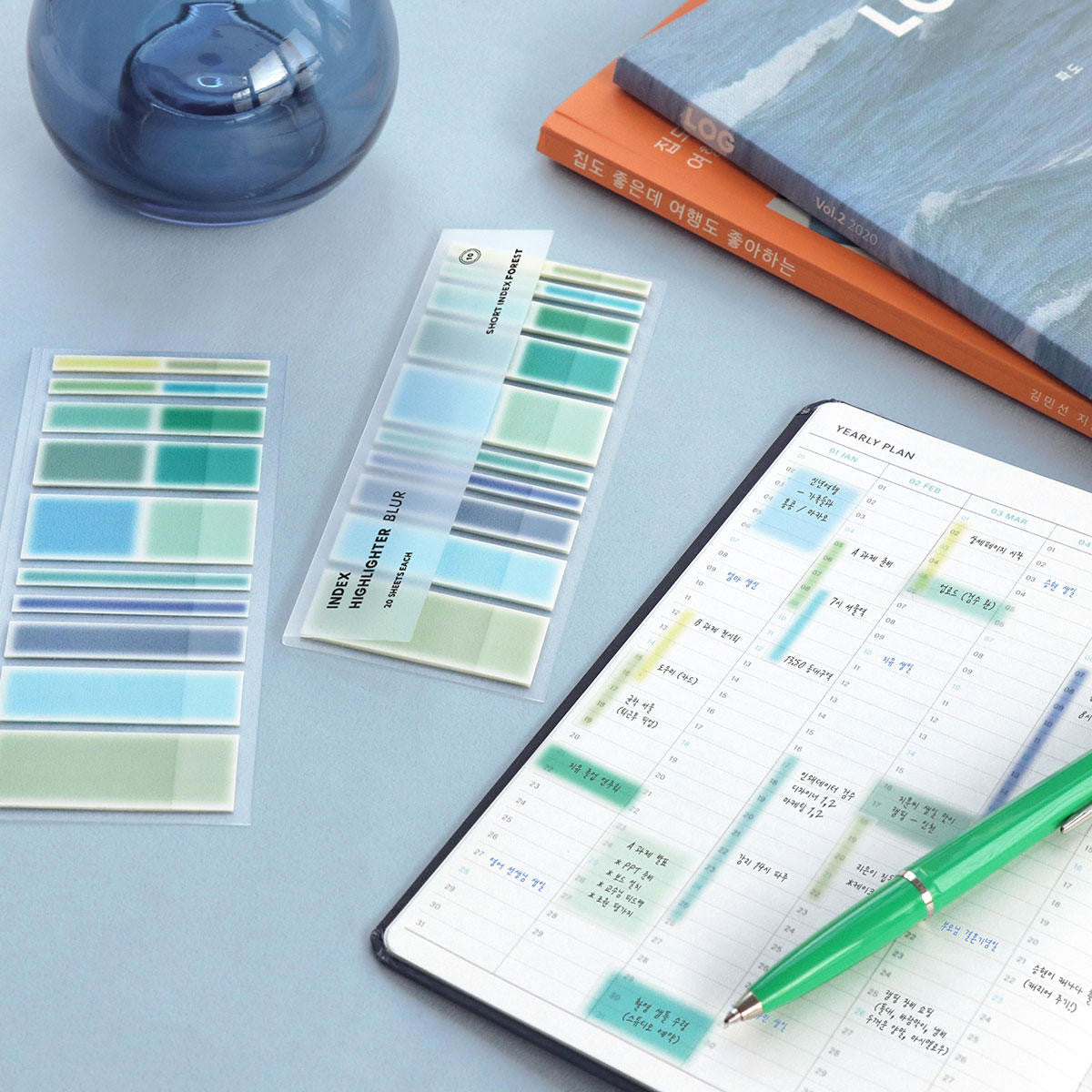 Zakładki indeksujące ICONIC Short Index Highlighter Blur