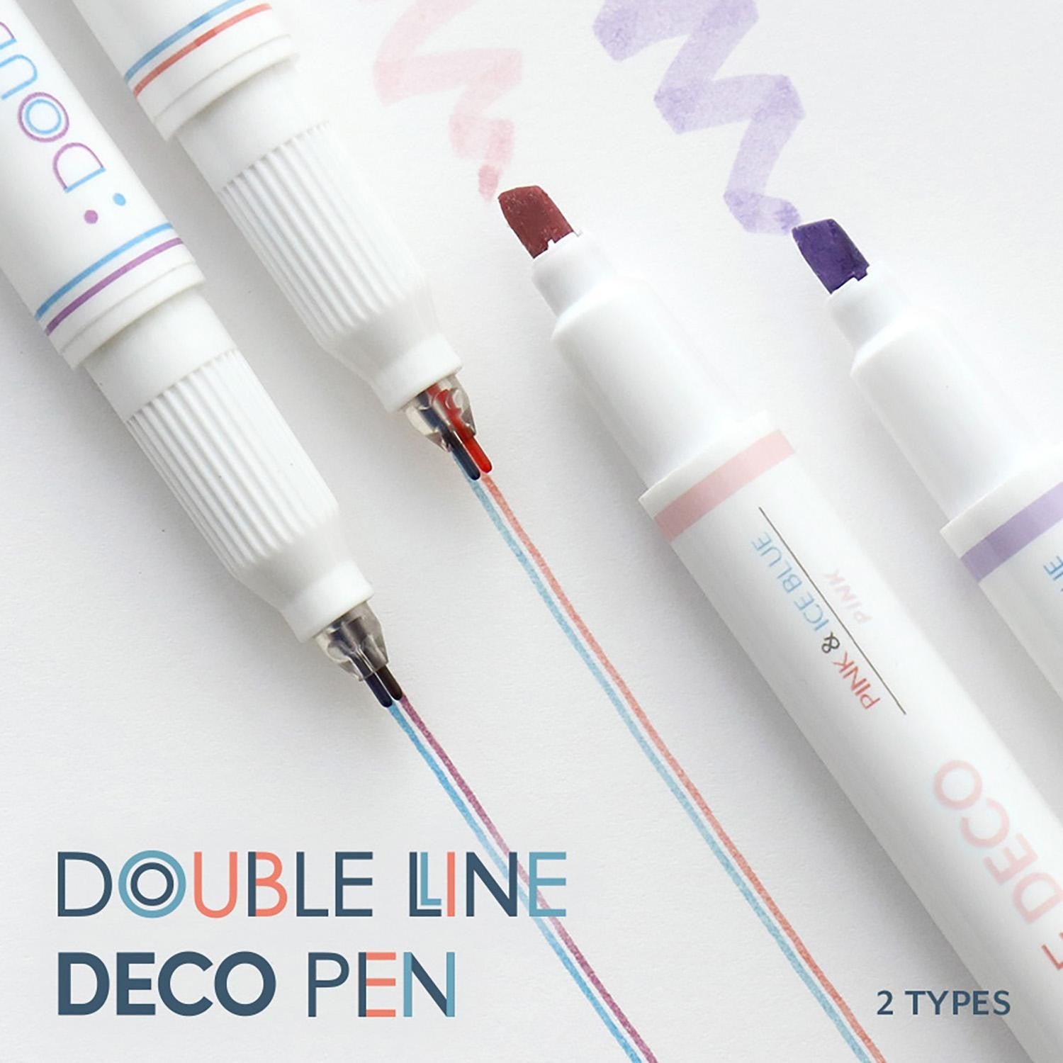 Zestaw długopisów ICONIC Double Line Deco Pen | Spring