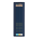 Metaliczne kredki Caran D'Ache Cosmic Blue 10 szt. | Edycja limitowana