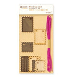 Etykietki prezentowe Midori PCM Wood Tag Card Znaczki