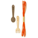 Etykietki prezentowe Midori PCM Wood Tag Card Sztućce