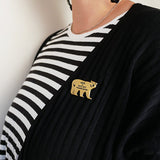 Mosiężna przypinka Traveler's Factory | Niedźwiedź