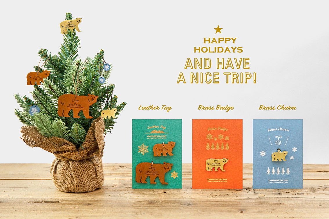 Mosiężna przypinka Traveler's Factory | Niedźwiedź