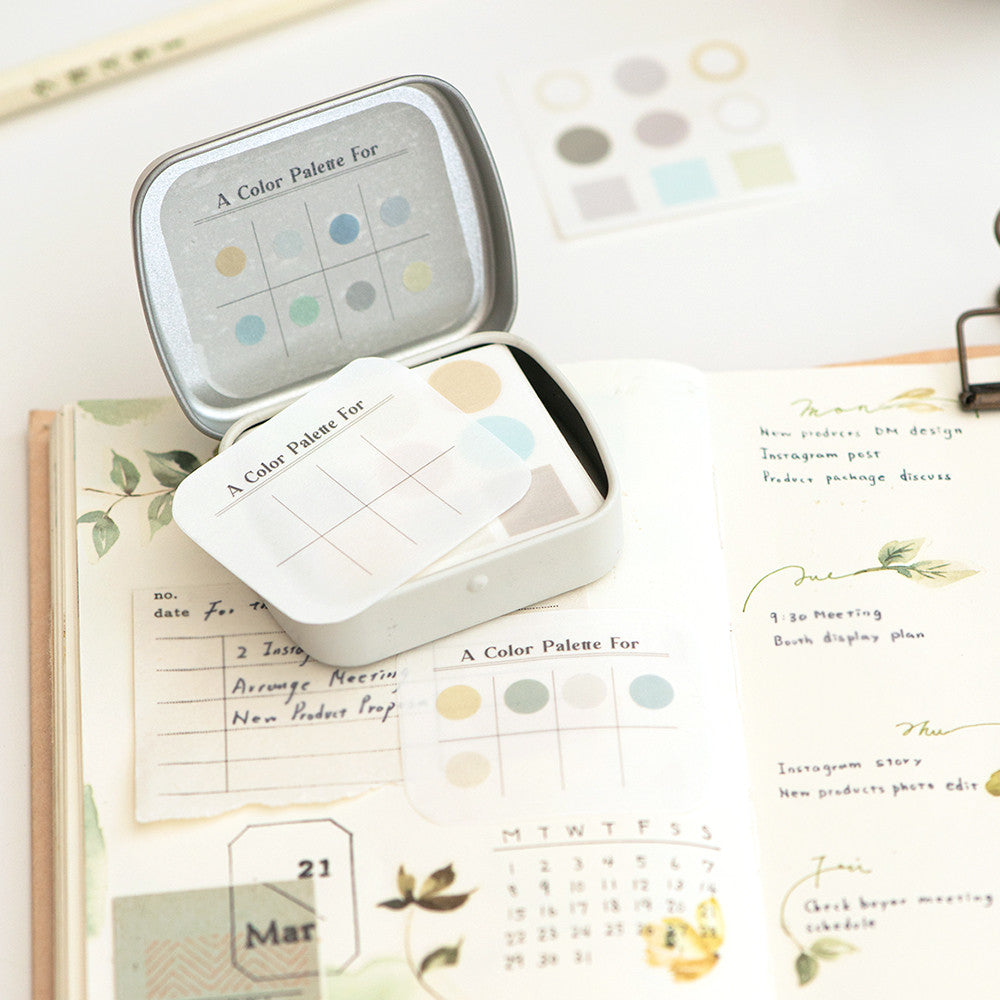 Zestaw naklejek Mini Tin Palette | 04