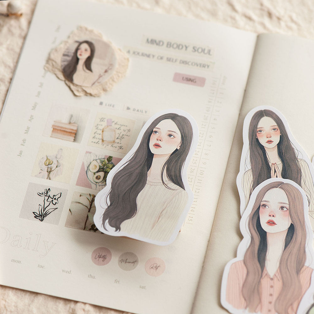 Zestaw naklejek Dziewczyny | Mind Body Soul