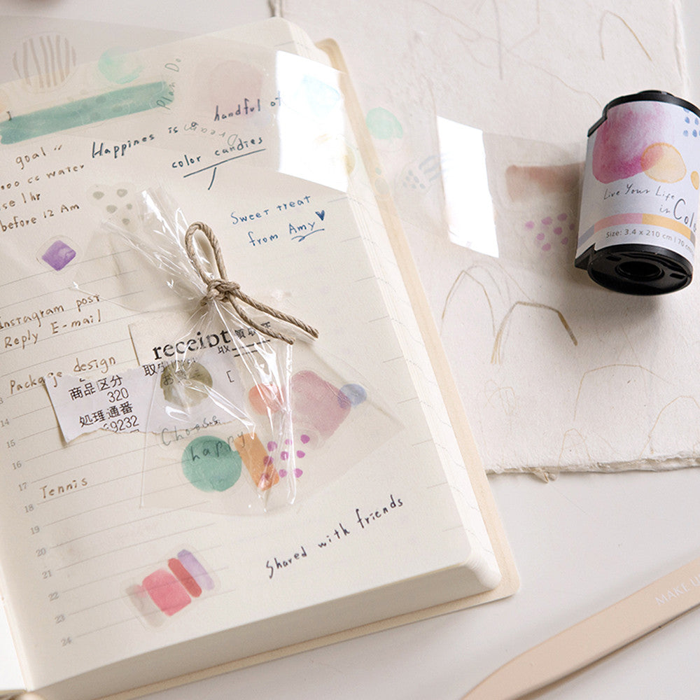 Naklejki w rolce PET | Akwarela