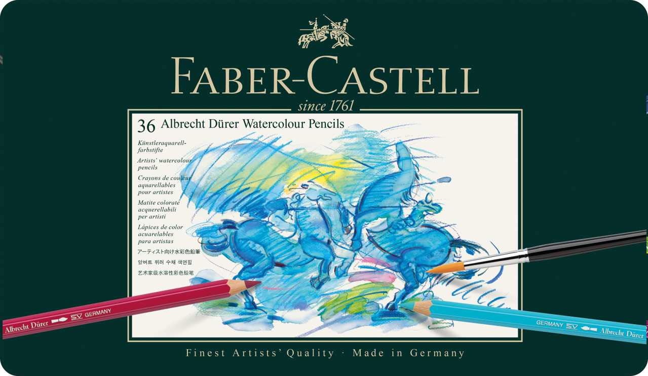 Zestaw kredek akwarelowych Faber-Castell | 36 sztuk
