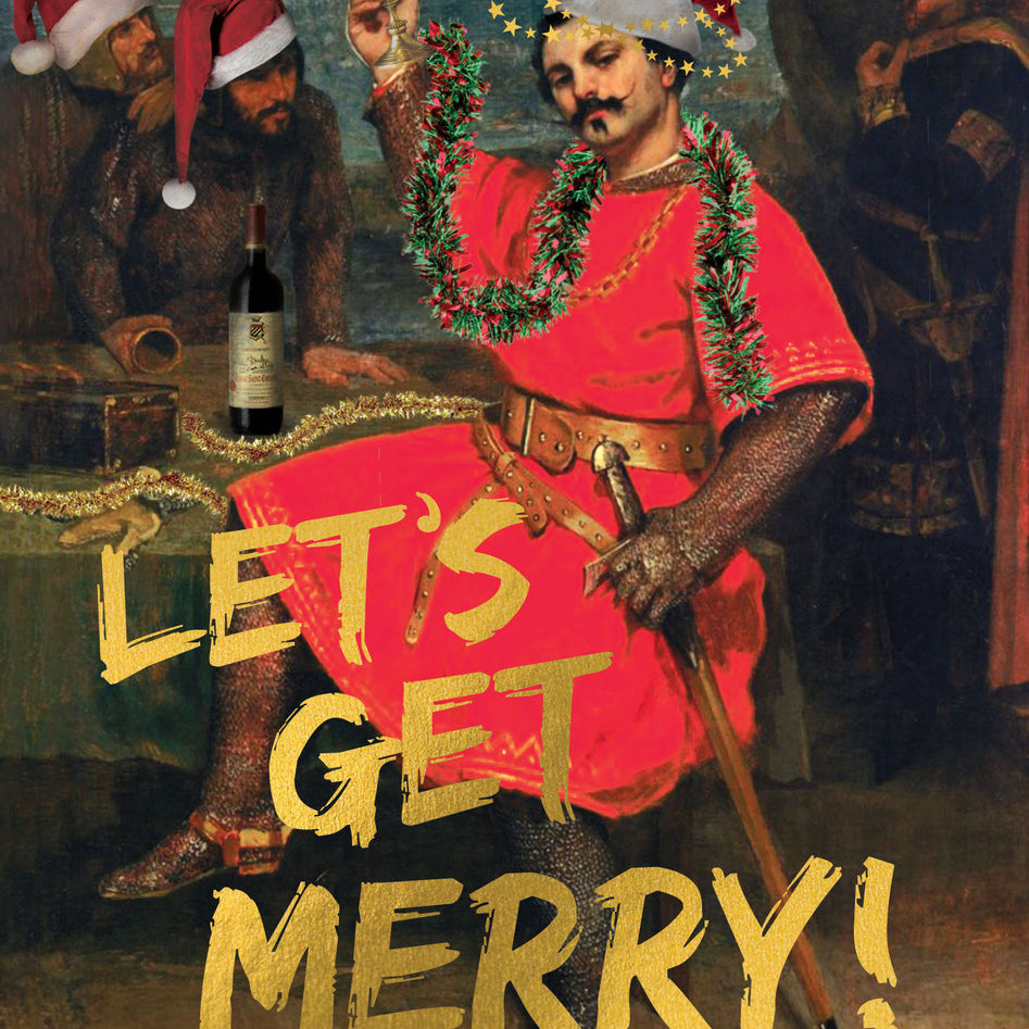 Kartka świąteczna Santoro | Let's Get Merry!