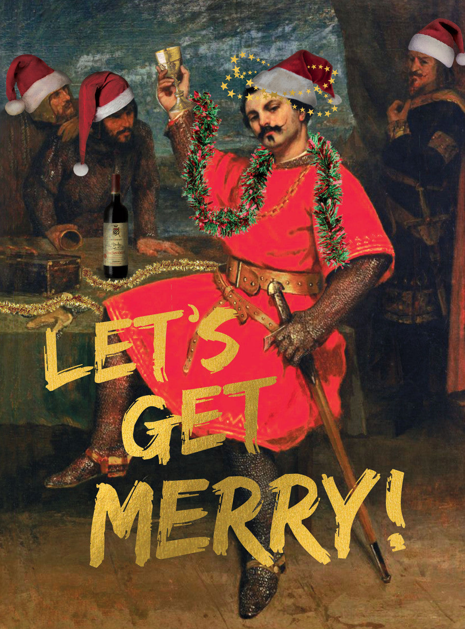 Kartka świąteczna Santoro | Let's Get Merry!