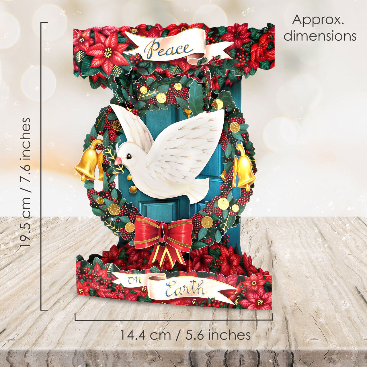 Kartka Świąteczna Santoro Swing Cards | Pokój na świecie