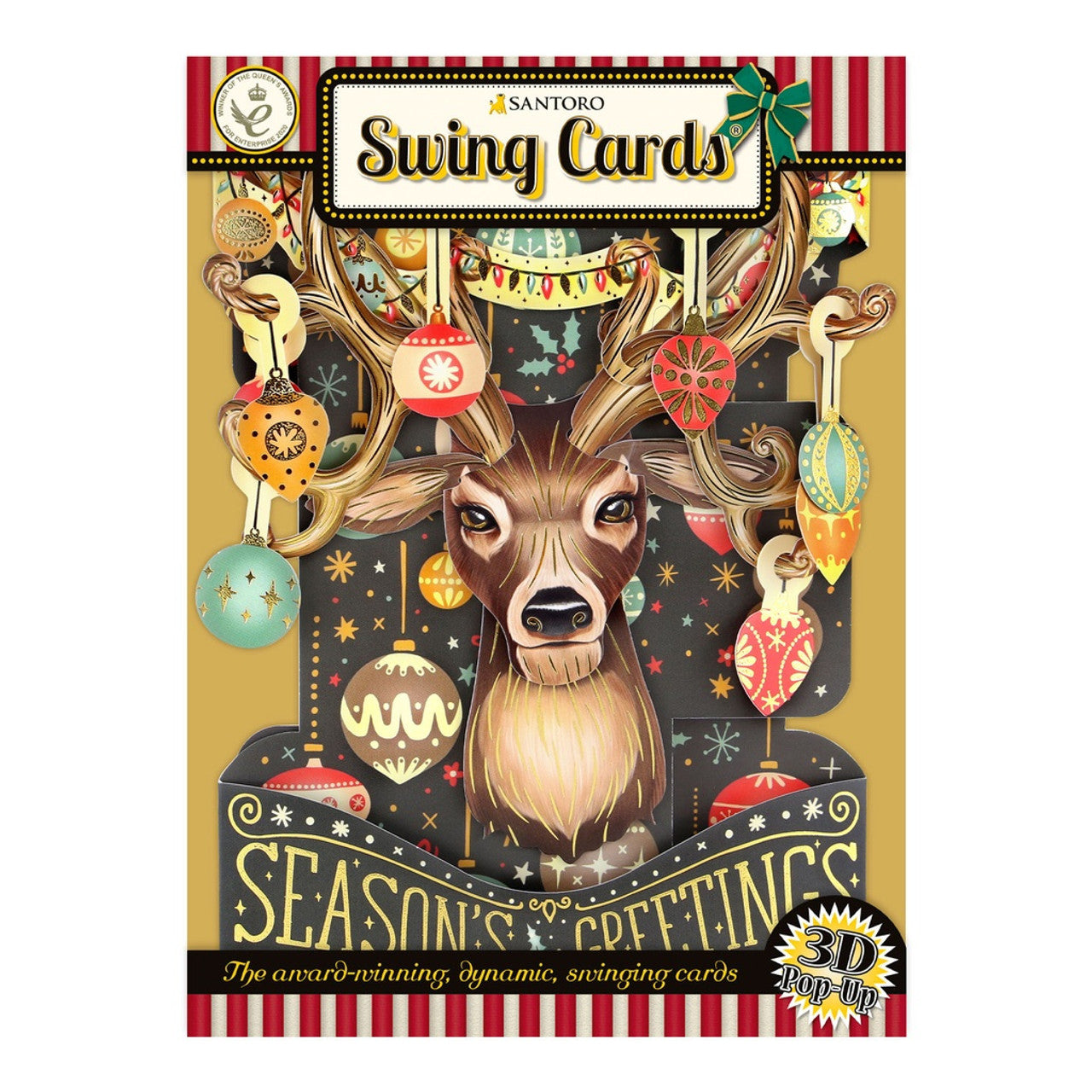 Kartka Świąteczna Santoro Swing Cards | Renifer