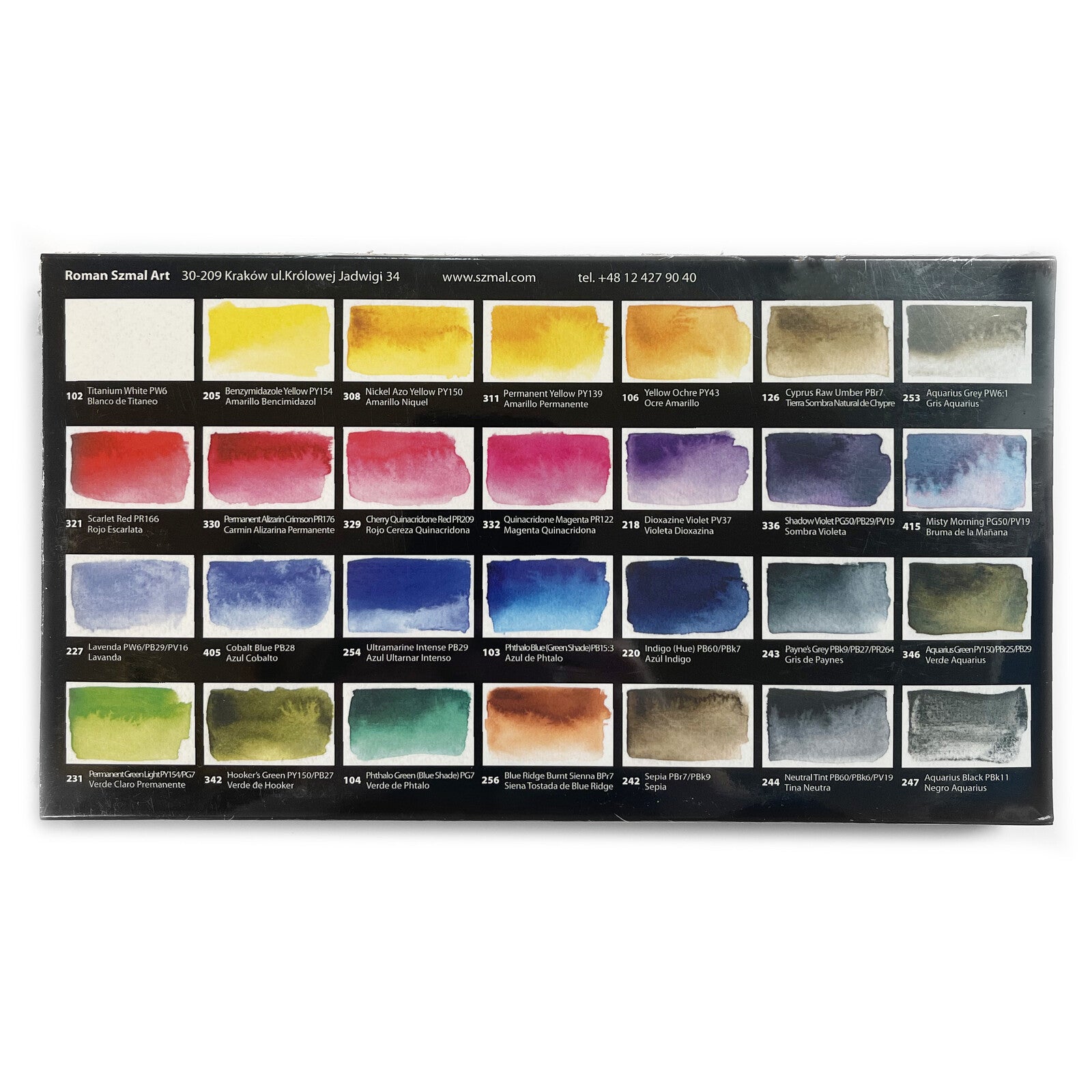 Zestaw akwareli w kostkach Aquarius 28 kolorów | Mona Omrani