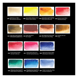 Zestaw akwareli w kostkach Aquarius 14 kolorów | Mixing Palette