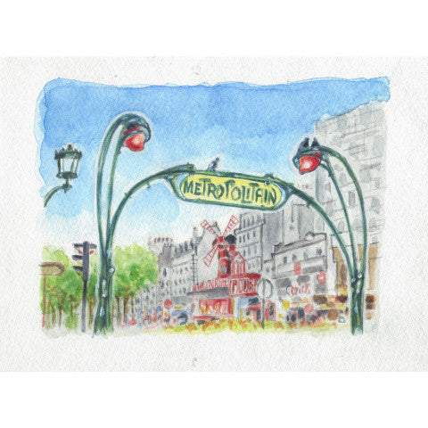 Blok do Akwareli ze Szkicami | Paryż