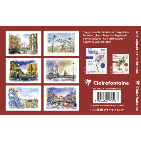 Blok do Akwareli ze Szkicami | Paryż