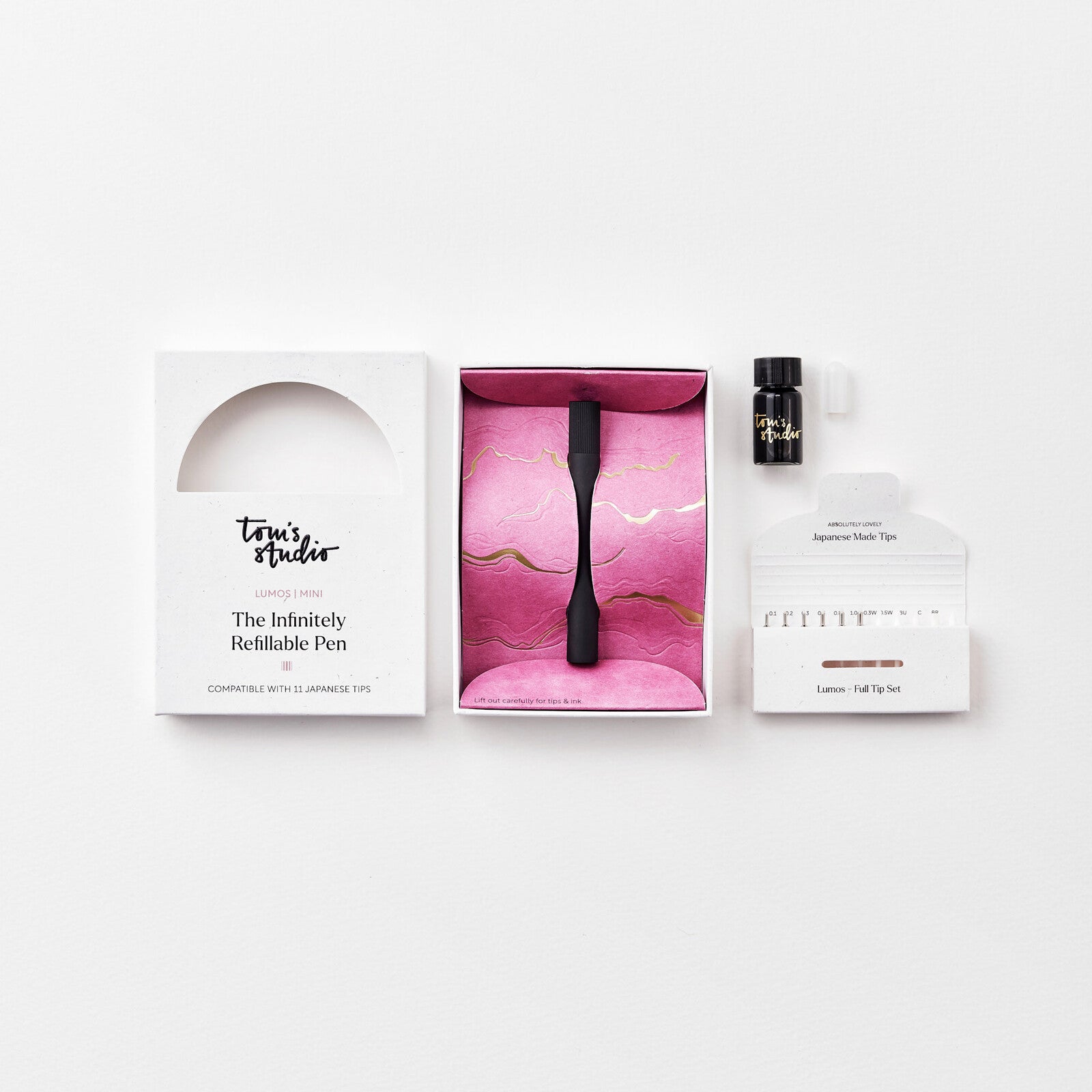 Cienkopis z wymiennymi końcówkami Tom's Studio Lumos Mini | Matowy Czarny