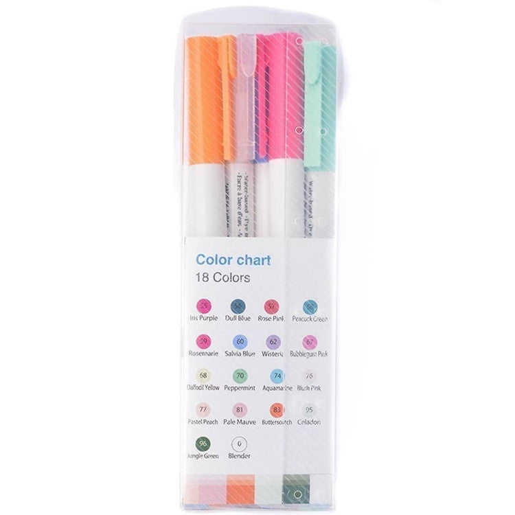 Zestaw japońskich brush penów Marvy Uchida | 18 kolorów