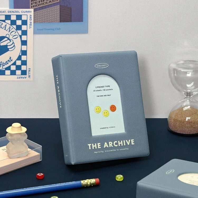 Album na zdjęcia ICONIC The Archive Collect Book Podwójny |  Niebieski