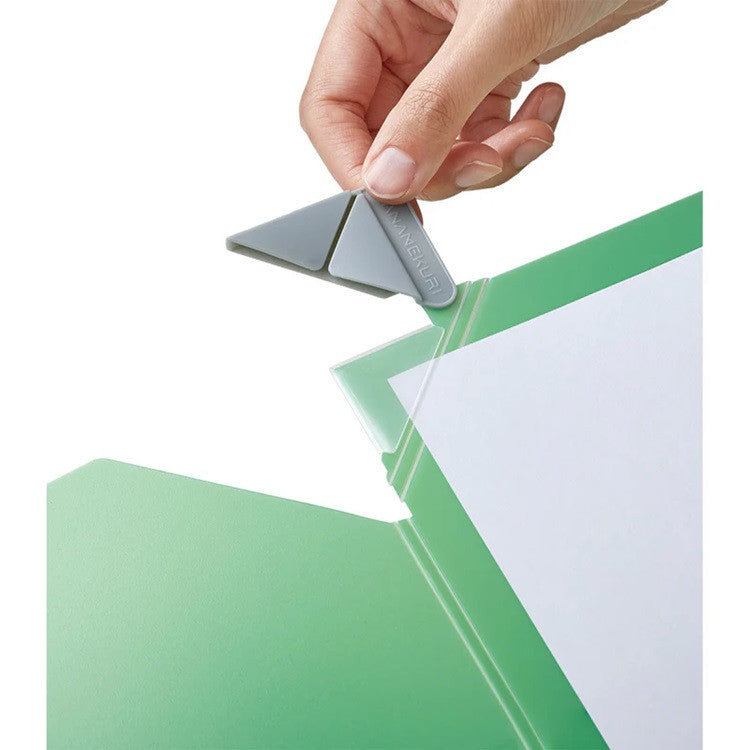 Teczka King Jim NANAMEKURI A4 | Czarna