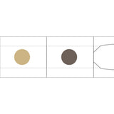 Zestaw tuszy do pieczątek w pisaku | Brązowy-Beżowy-Czarny