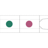 Zestaw tuszy do pieczątek w pisaku | Fioletowy-Zielony-Żółty