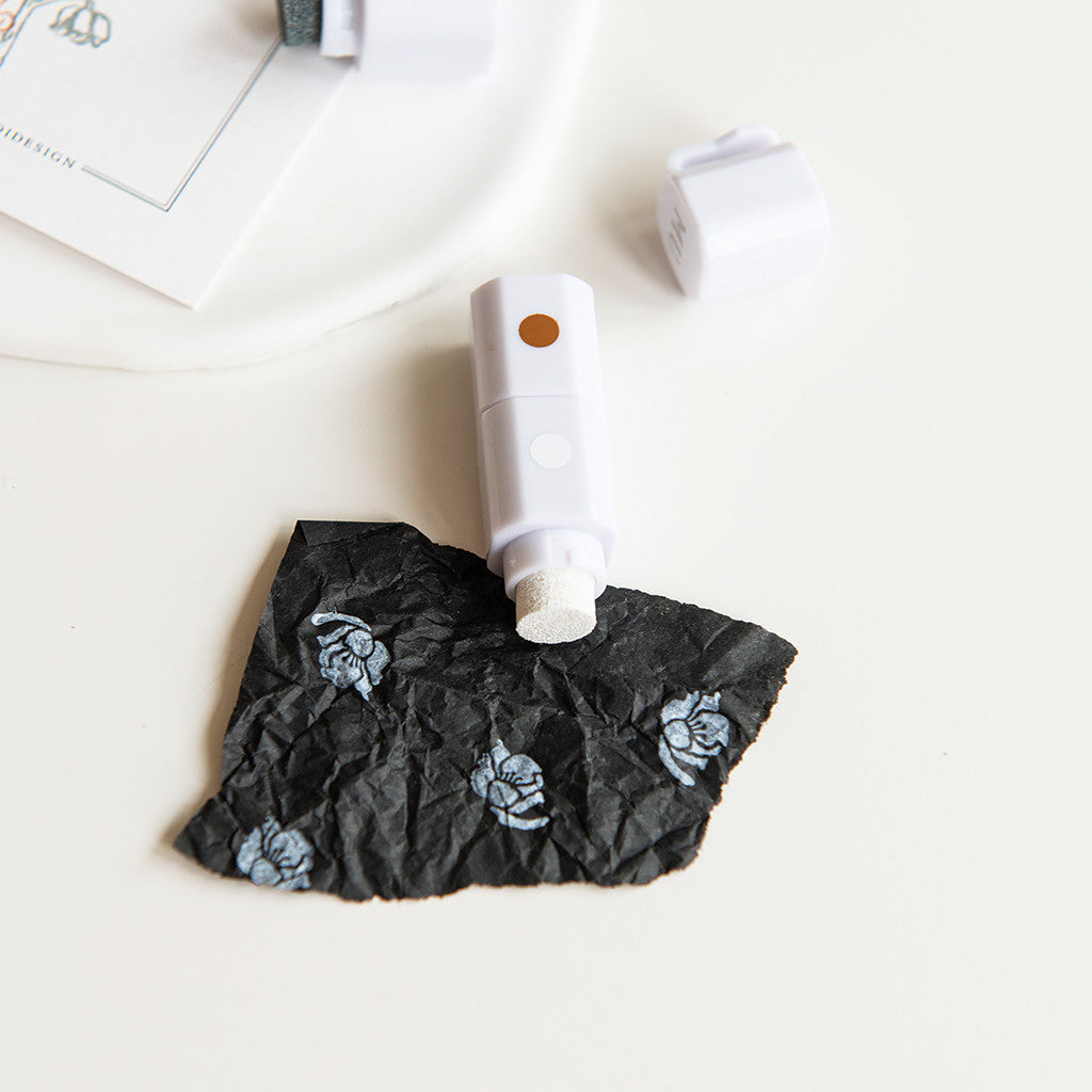 Zestaw tuszy do pieczątek w pisaku | Biały-Szary-Brązowy