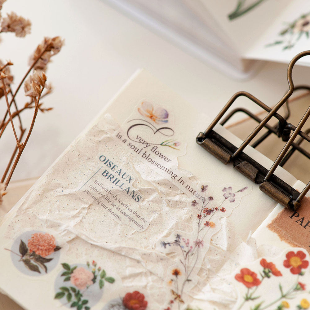 Książeczka z naklejkami washi | Rośliny